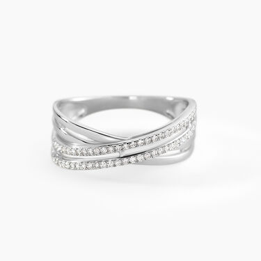 Bague Julianne Or Blanc Diamant Divers - Bagues avec pierre Femme | Histoire d’Or